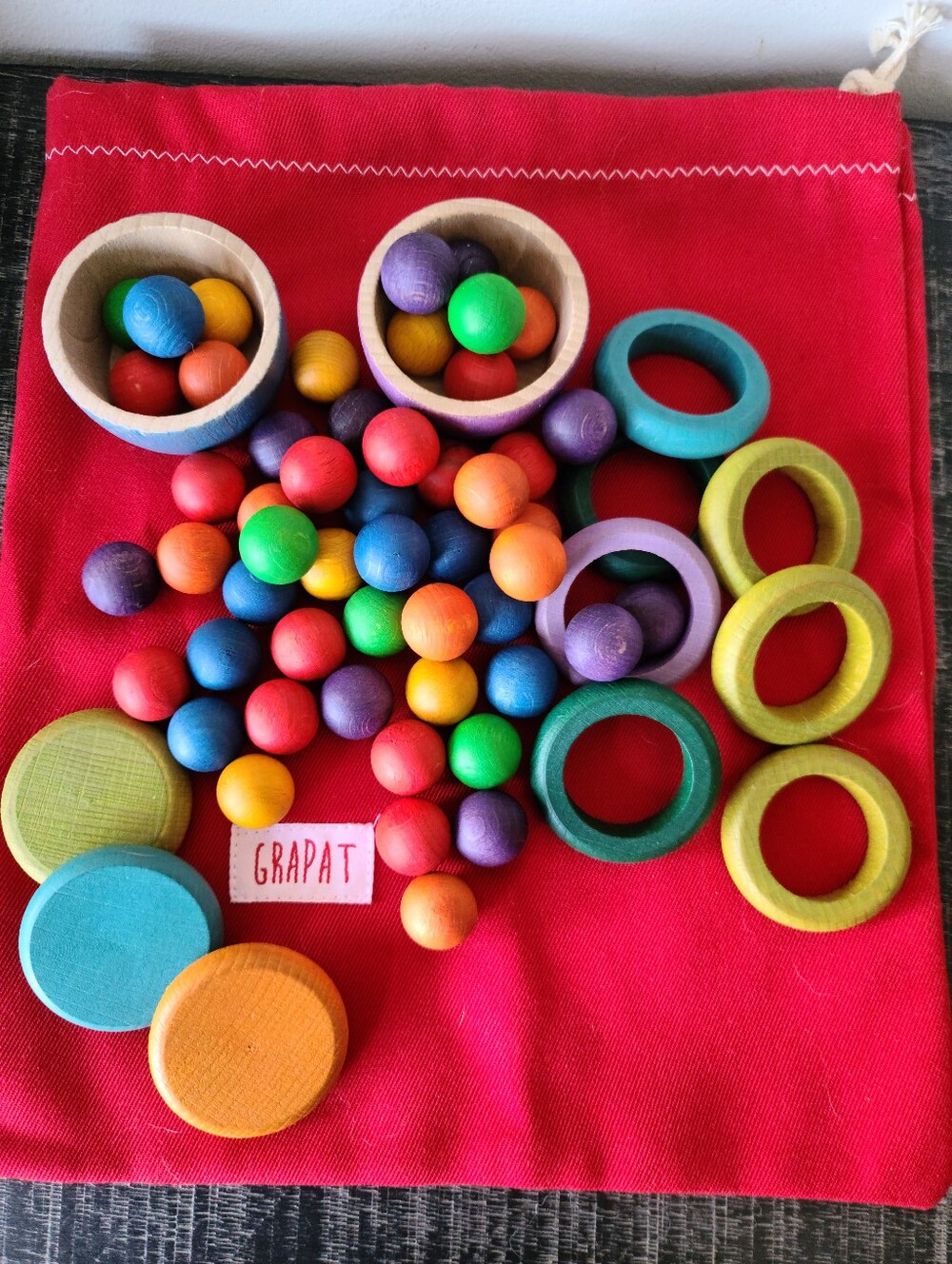 NWOT Grapat Wooden Toys Assorted Pieces